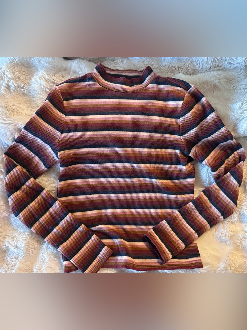 American Eagle Outfitters Multicolor Striped Knit Sweater